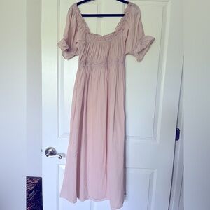 Doen Soft Pink Sheer Nightgown
Size M